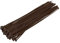 sourcing map Câble Serrage Collier 200mmx2.5mm Autobloquant Nylon Attache Enveloppes Marron 100pcs