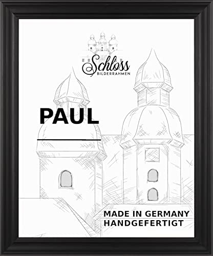 Schloss BILDERRAHMEN Paul 80x100 cm, Dekor Schwarz gemasert