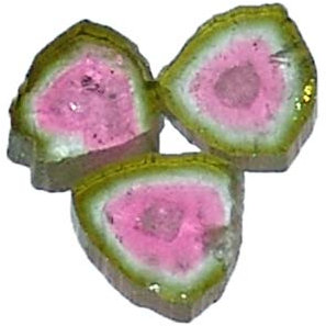 Trommelsteine Handschmeichler Wassersteine je 3 Stück in vielen verschiedenen Steinarten (Wassermelonen Turmalin)