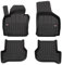 OMAC Gummi Fußmatten kompatibel mit VW Golf Mk5 Mk6 GTI 2003-2013 Premium Gummi Schwarz 4X