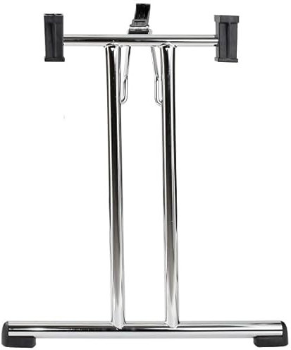 pemora 2-er Set Klapptischgestell TG1 verchromt für Konferenztische, Seminartische Banketttische, Schreibtische und Besprechungstische aus Doppel-T-Stahlrohr