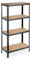 Relaxdays Schwerlastregal, 4 Böden, HBT 157 x 80 x 41 cm, 280kg Traglast, Metall, Lagerregal für Keller, Garage, schwarz