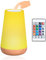 LED Nachttischlampe, Kinder Nachtlicht Stimmungslicht Touch Dimmbar RGB 13 Farbwechsel, Tragbare Atmosphäre Tischlampe mit Fernbedienung & USB Aufladung Ladefunktion für Baby SchlafZimmer Kinderzimmer