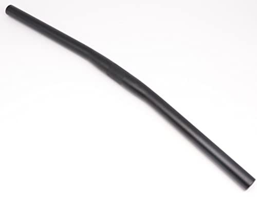 Alu Fahrrad Lenker Flat Bar Handlebar für Mountainbike Eingangrad/Fixie Singlespeed Faltrad Kinder Fahrrad 540-560mm 5° Schwarz Silber (Schwarz, 560)