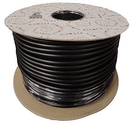 Primes DIY 3 Core Round Black Flex Flexible Cable, stranded electrical copper wire, Insulated Flexible PVC Wire, Stranded Wire High Temperature Resistance, 3182Y BASEC Approved 1mm(1 Meter)
