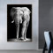 Art Leinwandbild Tierischer Elefant Druck auf Leinwand Ölbild für Zuhause, moderne Dekoration, Dekodruck 55x80cm Kein Rahmen