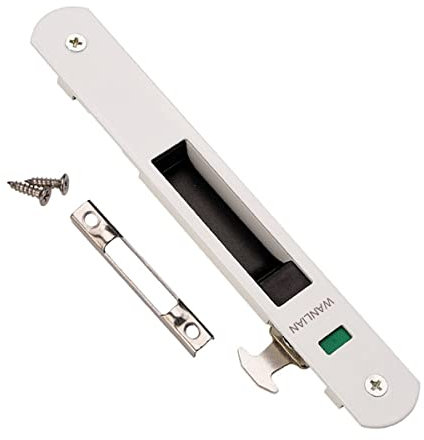 Puerta corredera Ventana Gancho Cerradura de puerta corredera (blanco)