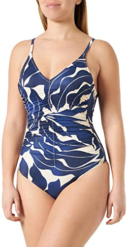 Triumph Summer Allure Op 01, Costume Intero, Donna, Multicolore (Combinazione Di Luce Blu), 48 / D