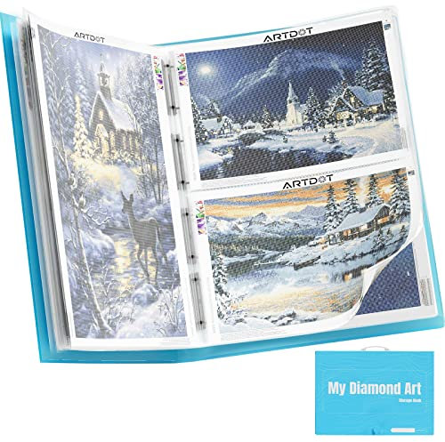 ARTDOT 5D Diamond Painting Bilder Album, Sichtbuch in A1 Diamant Painting Aufbewahrung