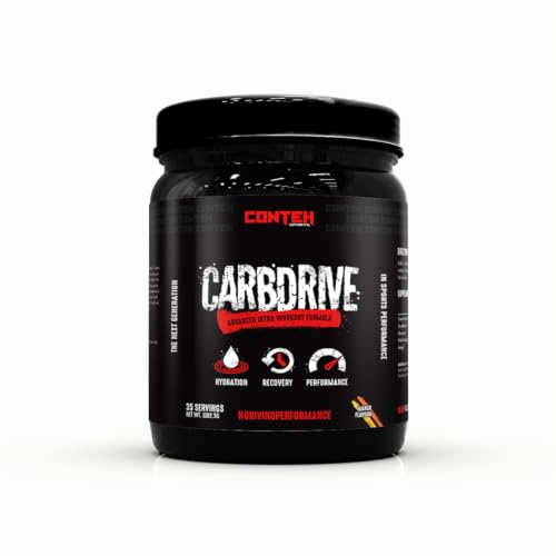 Conteh Sports Carb Drive, Advanced Intra-Workout Powder for Hydration, Recovery & Improved Performance, Cluster Dextrin, CocoMineral®, Glycersize®, 35 Servings (1102g, Mango)