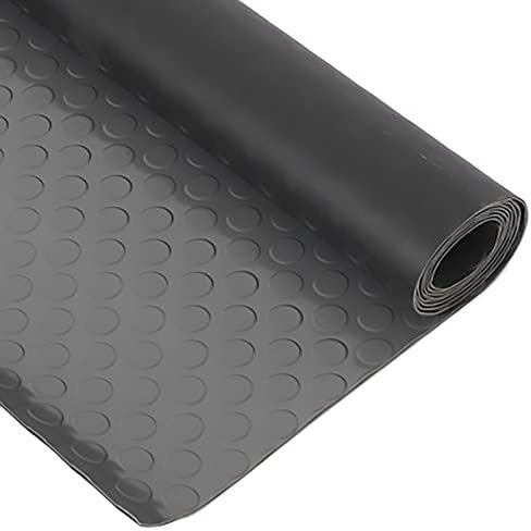 BESNUT Outdoor Large Rubber Mat Waterproof - 1/11 Thick Garage Home Gym Floor Dog Bowls Crate Mat Rubber Flooring Rolls (Color : Grey, Size : 10x1.2m)