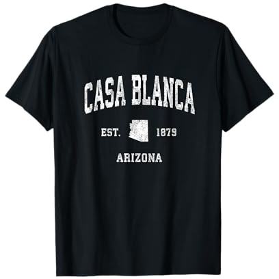 Casa Blanca Arizona AZ Design sportivo Maglietta