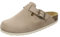 AFS-Schuhe 2900 Clogs Damen Bequeme Hausschuhe mit Fußbett aus Leder Made in Germany (38 EU, Sand Nubuk)
