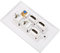 6-Port HD Multimedia Interface Wall Plate for Home Network AV