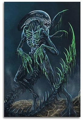 VZRSQZK Filmposter Alien Mutants, dekoratives Gemälde, Leinwand-Wandposter und Kunstdruck, modernes Familienschlafzimmer-Dekor-Poster, 20 x 30 cm