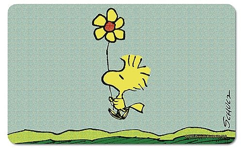Logoshirt® Peanuts I Woodstock I Blume I Frühstücksbrettchen I Schneidebrett I 23x14cm I spülmaschinenfest & hitzebeständig I Lizenziertes Originaldesign