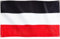 Runesol Bandiera Impero Tedesco, 91x152cm, 3ft x 5ft, 4 Occhielli, Un Occhiello in Ogni Angolo, Tricolore, Stemma Tedesco, Aquila Tedesca, Interno, Esterno, Colori Vividi