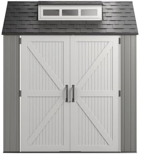 XINTAOSM Outdoor Shed Garden, Abri de Jardin, Rangement extérieur en résine avec Plancher, résistant aux intempéries, Gris, Organisation for la Maison/l'arrière-Cour/Les Outils de Jardin