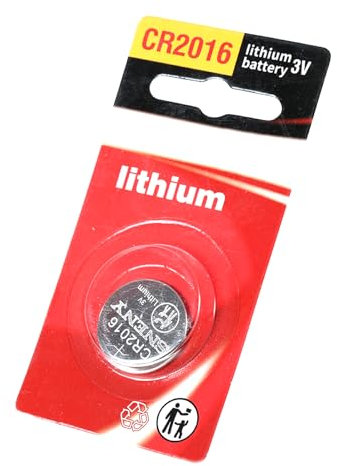 Ddujbtp Piles bouton bouton CR2016 3 V au lithium pour télécommande, lumière LED, horloge jouet, montre, pile bouton CR2016