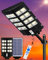 Gefolly SL-3000W Solaire Exterieur Lampadaire-300000LM Lumière Solaire avec Télécommande, 6500K Crépuscule à l'Aube Étanchéité IP67 Projecteur Solaire Exterieur Pour Rue Garage Éclairage Public