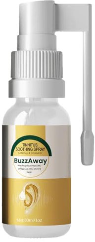 El Spray para Tinnitus Alivia,Tinnitus Spray para Oído,Alivio de Tinnitus para Zumbidos en Los Oídos,Spray de Cuidado de Limpieza de Cerumen,Spray de Alivio de Tinnitus 30ML