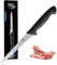 dimoedge Ausbeinmesser Profi, Filetiermesser Edelstahl mit Klinge15 cm, Scharfes Messer zum Angeln Fisch, Schwarz