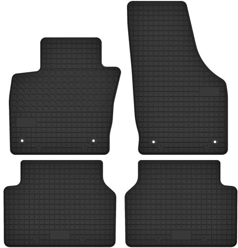 Gummimatten Gummi Fußmatten passend für Audi Q3 I (ab 2011) - Passgenau Schwarz