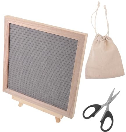 jojofuny 1 Satz Brief-anschlagbrett Brieftafel Aus Schwarzem Filz Wohnkultur Erste Anschlagtafel Aus Holzrahmen Ankündigungsbrett Memoboard Für Den Haushalt Gefühlt Grey