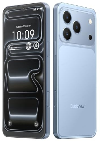 Blackview Wave 7C Smartphone Ohne Vertrag, Android 16 Handy Günstig, 16GB+128GB/2TB TF, KI 32MP+13MP, 6.56'' Handy, 4G Dual SIM Simlockfreie Handys/IP54/Gemini AI/3.5mm Jack/3 Slots/3 Jahre Garantie
