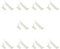 Ventanara® Schnurwickler und Stabhalter ohne Bohren Transparent für Jalousien 10er Set