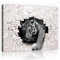 Forwall - Leinwand Bilder - Tiger Abstrakt 3D Effekt Tier - 100x75 cm Leinwandbilder - Bild auf leinwand - Wandbild XXL groß Wandbilder für Wohnzimmer Schlafzimmer Wohnzimmerbilder Modern