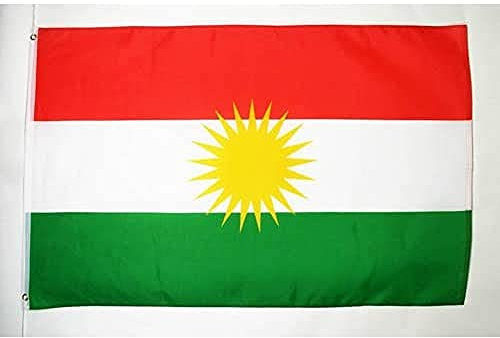 AZ FLAG Z_400 Occhielli con Bandiera del Kurdistan, 150 x 90 cm