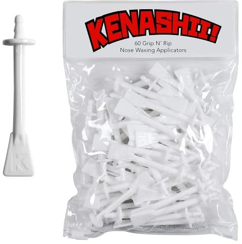 Kenashii Nasenwachs-Applikator-Stifter - Nasenwachs Stäbchen - Nasenwachs Sticks - Nasenwachs Streifen zum Reinigen und Entfernen von Nasenhaaren - Nasenhaarentferner - 60 Stäbchen