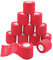 Tocone 12 Rotoli Benda Elastica Bendaggio Adesiva Coesiva Benda Nastro Elastico Autoadesivo Salvapelle Sport Nastro Bendaggio Sportivo per Mani, Piedi, Ginocchia, Braccia 5cm x 4.5m (Rosso)