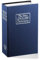 Salvadanaio/cassaforte a forma di dizionario con lucchetto a combinazione, portatile, ideale per riporre i soldi, Blue, small