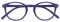 OPULIZE Zen Lesebrille Kleine Runde Rahmen Federscharniere Kratzfest Lila Herren Damen R24-5 +3.00