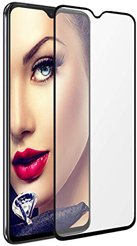 mtb more energy® Protector de Pantalla Completa para LG K50, LG Q60 (6.26'') - Full Face - Negro - Vidrio Templado - Cobertura Completa