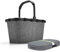 reisenthel Angebot Einkaufskorb carrybag Plus passendes Cover Sichtschutz Abdeckung (Twist Silver Reflective)