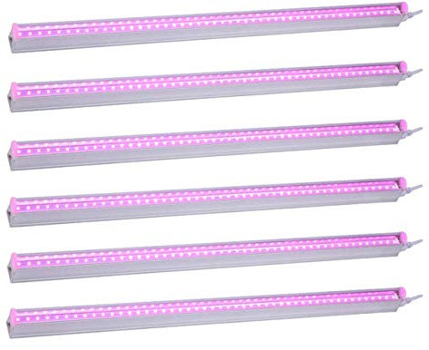 JSVSAL (6-Pack T5 LED Full Spectrum Grow Light Strips,3FT 90W (6 x 15W, 1000W Equivalent) Integrated Growing Lamp Fixture, Plug and Play Easy Installation, for Indoor, Greenhouse, Plant Grow Shelf.