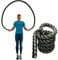 Gelentea Jump Rope Fitness Schweres Springseil 25mm Heavy Battle Springseile Power Training Multifunktion für Kraft Ausdauer Training und als Unterstützung beim Abnehmen