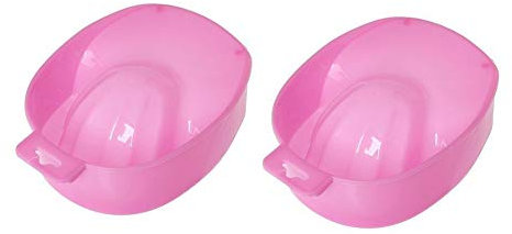 2pcs Manicura Cuenco Remojo Remojo Bowl, Uñas De Arte Polaco Quita Colada De Herramientas De Manicura Spa