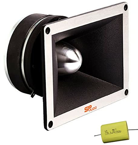 1 SP AUDIO SPTW-35S SP TW35S driver tweeter a compressione da 150 watt rms e 300 watt max impedenza 4 ohm sensibilità 114 db spl auto + condensatore omaggio, 1 pezzo