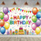 Decorazioni Compleanno, Poster in Tessuto Sfondo, Photo Booth Fondale per Giardino Tavolo Parete (Colore)