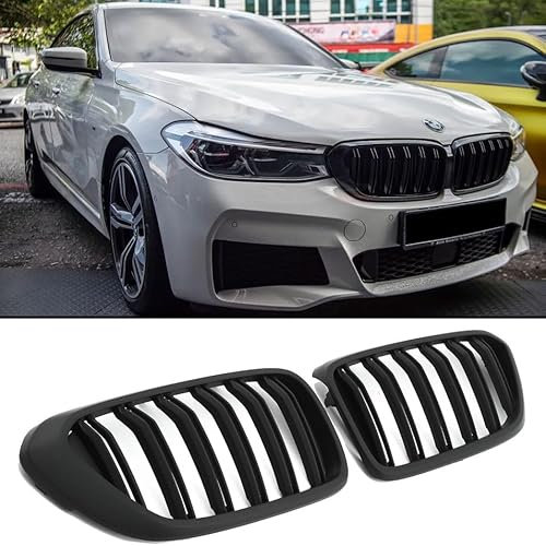 GCP PASST FÜR 6ER G32 GRAN TURISMO SPORT KÜHLERGRILL DOPPELSTEG GRILL MATT SCHWARZ