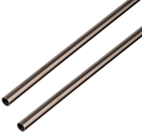 Alberts 499228 Rundrohr | Edelstahl | 1000 x 18 x 1 mm | 2er Set