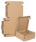Klein Versandkartons, 100x100x20mm Mini Großbriefkartons für Postversand, Versandtaschen Warensendung, Braune Verpackungskartons für Geschäft, Aufbewahrung oder Geschenkbox, aus Wellpappe(25 Stück)