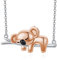 Koala Halskette 925 Sterling Silber Koalabär Anhänger Halskette Tierschmuck Koala Geschenke für Frauen Mädchen