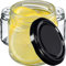 KADAX Bocaux hermétiques en verre de 200 ml, petits plateaux avec couvercle à vis pour fruits en conserve, confitures et miel (lot de 50, noir)