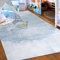 Mazovia Kinderzimmerteppich Antirutsch - Waschbar bis 30 Grad - Himmel - Kurzflor Kinderteppich Teppich für Kinderzimmer - ÖKO-TEX Zertifiziert - Teppiche Junge Mädchen Blau 120 x 170 cm