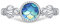 Meerjungfrauen Ring Damen 925 Sterling Silber Verstellbarer Blau Meerjungfrauen Ring mit Muschel offener Ring Meeres Schmuck Geschenk für Damen Kinder Teenager Mädchen
